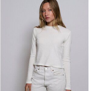 Shop RLT Soft Long Sleeve White T-shirt Size Small